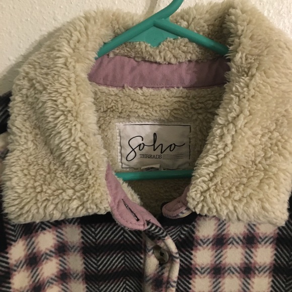 Woman’s flannel jacket by Soho Threads, Size petite small - Picture 2 of 7